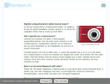 Tablet Screenshot of compactcameras.orienteer.nl